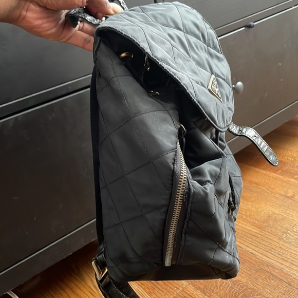 Nylon Quilted Backpack - Picture 3 of 5